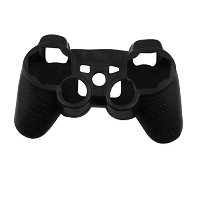 Immagine di Custodia cover in pelle con impugnatura silicone per Sony PS3 Playstation 3 DUALSHOCK wireless Game controller BL one size
