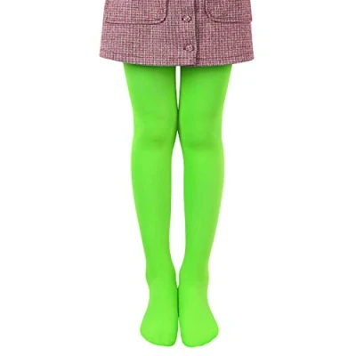 Immagine di L&amp;K II Collant per bambini estivi di danza classica con piede Calze morbide e comode elastici diversi colori 27251 (110 116, Mela Verde)