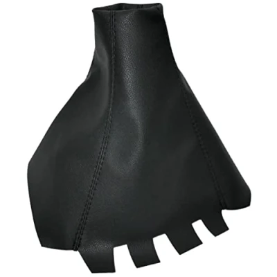 Immagine di Aerzetix C57733 Cuffia soffietto per leva del cambio compatibile con Seat Cordoba II 2002 2009, Ibiza 3 2008 colore: nero in pelle sintetica