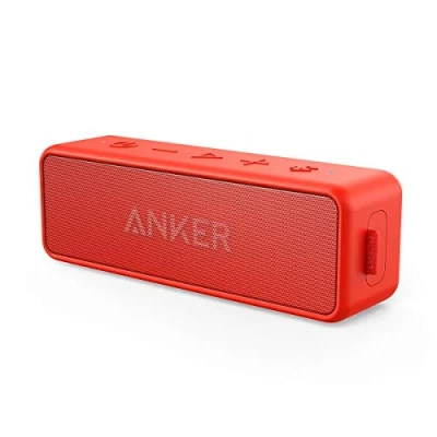 Immagine di Anker Soundcore 2 Altoparlante Bluetooth portatile con audio stereo da 12 W, tecnologia BassUp, impermeabile IPX7, 24 ore di riproduzione, accoppiamento senza fili, per casa, esterni, viaggi