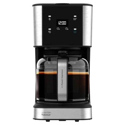 Immagine di Cecotec Macchina Caffè Americano Caffettiera a Goccia Coffee 66 Drop &amp; Touch. 950 W, 1,5 L, 12 Tazze, Pannello tattile, Caraffa in vetro, Timer 24h, 6 interruttori, Filtro rete riutilizzabile
