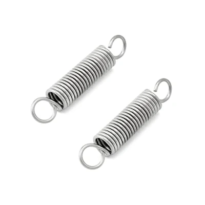 Immagine di QWORK 2PCS Molla di trazione, 90 mm lunghezza libera, 304 acciaio inossidabile, diametro del filo 2.5 mm, esterno 18