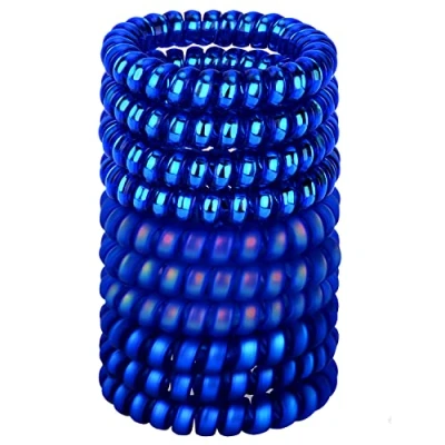 Immagine di JessLab Elastici Spirale per Capelli, 10 Pezzi Senza Tracce in Plastica Coda di Cavallo, Accessorio Ragazze e Donne, Colori Assortiti (Set 10)