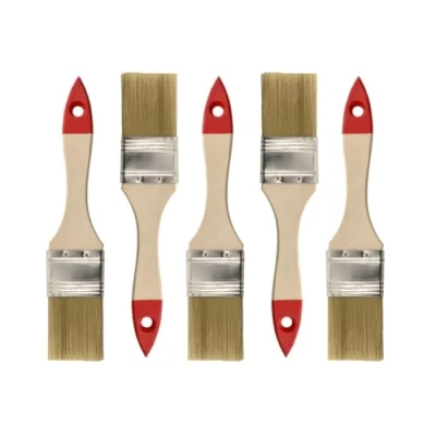 Immagine di M7 Pennellesse Set 5 sezioni, Larghezza 1.5 pollice pezzi, Pennello con manico in legno, di verniciatura 5PCS, Serie *30*, A0200 300515 Rosso