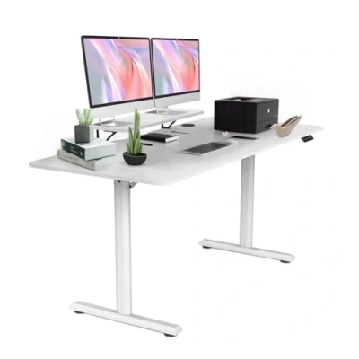 Immagine di Ordeluxe 160x70cm Scrivania Elettrica Regolabile, Regolabile in Altezza, Gaming, Altezza Standing Desk, con Supporto Monitor Rimovibile