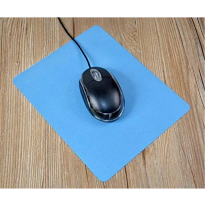 Immagine di Tappetino per Mouse Sottile Computer PC Portatile con Base in Gomma Antiscivolo Accessorio Ufficio Regalo Compatibile Ottico (Azzurro)