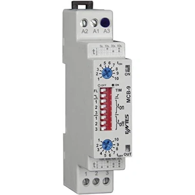 Immagine di ENTES 101585 MCB 9 Relè temporizzato Multifunzionale 24 V/DC, V/AC, 230 V/AC 1 pz. Intervallo di tempo: 0.1 s 30 h scambio