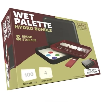Immagine di The Army Painter Wet Palette Combo Include e Hydro Pack Refill Tavolozza Umida Porta Pennelli Ricarica di Pellicole Spugne per Pittura Modelli in Miniatura