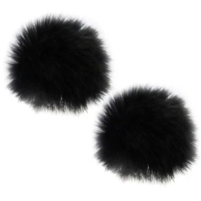 Immagine di keepdrum WS05 2 mini paravento in pelliccia per microfoni e cuffie Lavalier