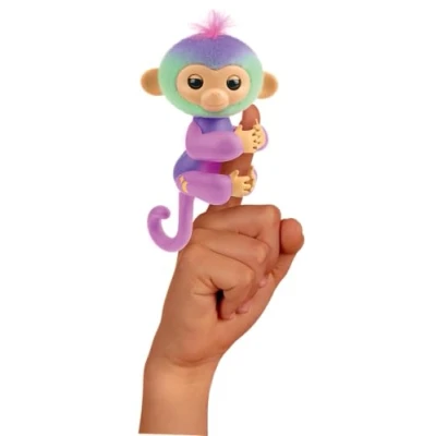 Immagine di FINGERLINGS Magic Moods Norah Appendere Romy al tuo dito, il suo cuore si accende secondo umore, comunica con 70 suoni e reazioni, pile incluse, giocattolo interattivo, a partire dai 5 anni