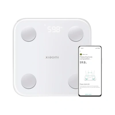 Immagine di Xiaomi Mi Body Composition Scale S400 Bilancia da bagno con misurazione a doppia frequenza, 25 indicatori di salute, fino 150 kg e 100 gr precisione