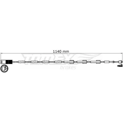 Immagine di TOMEX brakes TX 31 38 Sensore Freni Assale posteriore MINI: Hatchback, Clubman, Cabrio