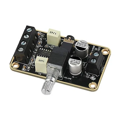 Immagine di DollaTek Scheda Amplificatore Audio, di Potenza Digitale PAM8406 5W + Convertitore Stereo Oro 2.0 ad amplificazione Doppia Classe D Mini DC5V Amplify