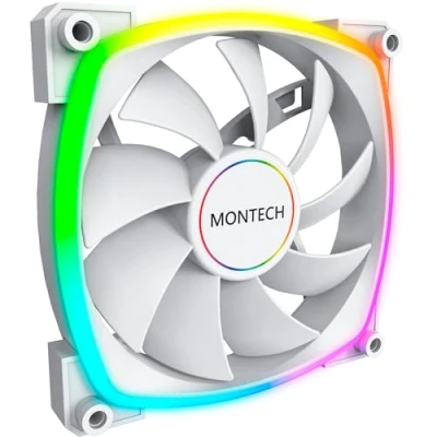Immagine di Montech AX140 PWM ARGB Lüfter 140mm, weiß Ventola per PC case Bianco (L x A P) 140 25 mm