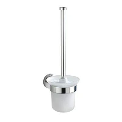 Immagine di WENKO Set da toilette Bosio, acciaio, montaggio a parete, contenitore in ceramica rimovibile, 10x35x14cm, incl. materiale per il fissaggio
