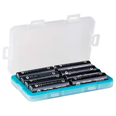 Immagine di JJC Custodia per batteria a prova di umidità, batterie 8 AA o 14500, con supporto ricaricabile