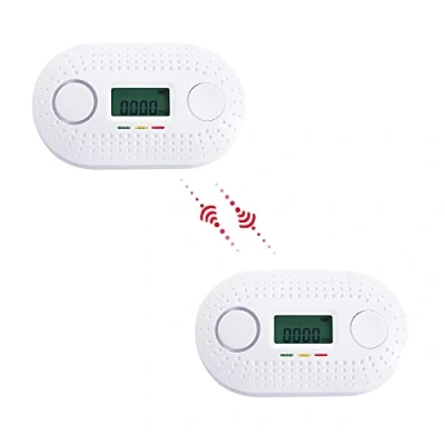 Immagine di fxo Rilevatore Monossido di Carbonio (Pack of 2) Sensore CO con Batteria da 10 Anni Allarme Può essere collegato l&#039;allarme fumo e calore (venduto separatamente)