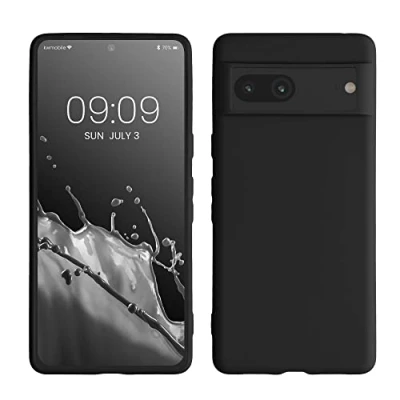 Immagine di kwmobile Custodia Compatibile con Google Pixel 7 Cover Back Case per Smartphone in Silicone TPU Protezione Gommata nero matt