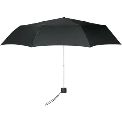 Immagine di SRV Hub Mini ombrello pieghevole per adulti ARC 110 cm Piccolo antivento zaino portatile da viaggio antipioggia in poliestere uomini e donne, 1 nero,