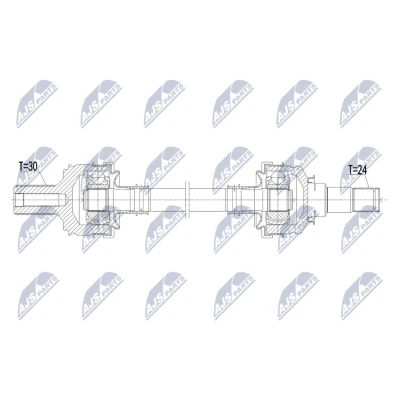 Immagine di NTY NPW ME 223 Albero motore / Semiasse Assale posteriore Dx 825mm Trasmissione automatica