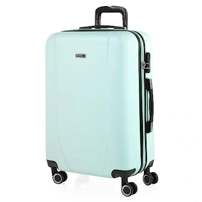 Immagine di ITACA Valigia Media da Viaggio Rigide. Trolley Medio con 4 Ruote. Materiale ABS Rigida in Offerta Resistente e Super Leggero 20 kg Lucchetto TSA 71160, Verde menta