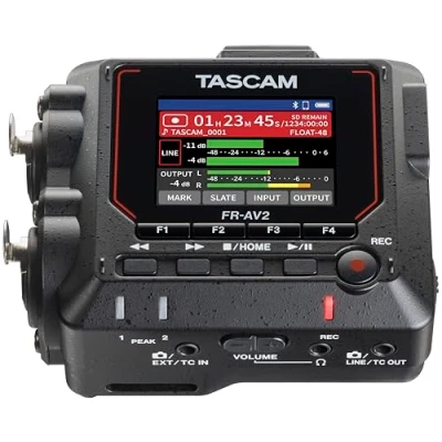 Immagine di TASCAM FR AV2 Registratore di campo galleggiante compatto a 32 bit e generatore codici temporali con mixer