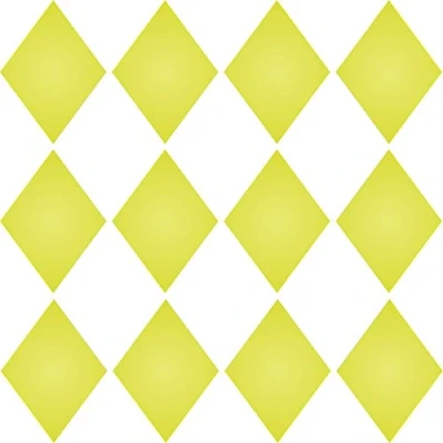 Immagine di Piccoli diamanti stencil riutilizzabile di forma geometrica modello Arlecchino da usare su carta progetti scrapbook Journal muri pavimenti tessuto mobili in vetro legno ecc. s
