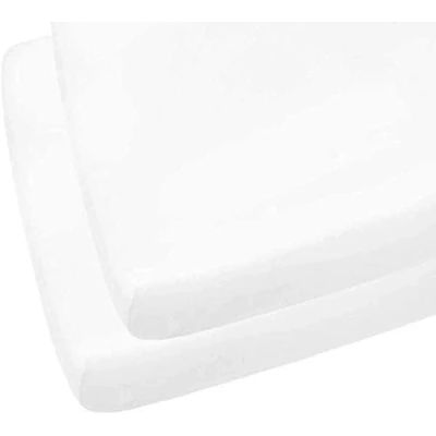 Immagine di Indus Textiles Lenzuolo con angoli per culla, confezione da 2 lenzuola lettino angoli, facile pulire, morbido e resistente, 140 x 70 cm
