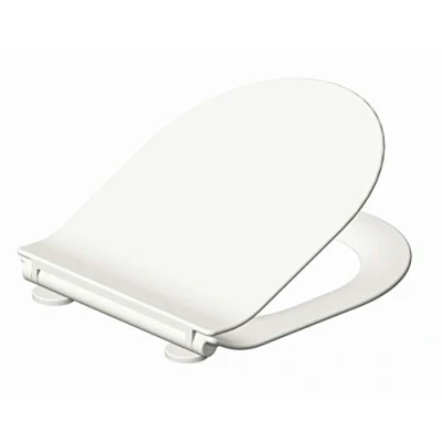 Immagine di Grünblatt Sedile WC in Duroplast di alta qualità, con abbassamento automatico, per la pulizia (adatto Duravit Starck 3/2 Darling New)