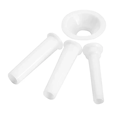 Immagine di Westmark Set con imbuto per salsiccia, 4 pz., ø 1/1,5/2 cm, Accessori Tritacarne 97502260/Dim. 5, Plastica, Bianco, 14932230