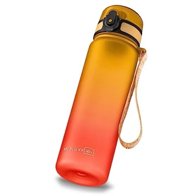 Immagine di My Vesperbox Minny borraccia per bambini a prova di perdite, 350 ml, 500 750 con cannuccia o colino, leggera in Tritan, senza BPA, asilo, scuola