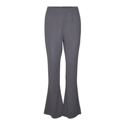 Immagine di VERO MODA Vmliva HW Flared Pant Noos Pantaloni in Tessuto, Gessato Grigio, (M) W x 32L Donna