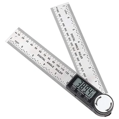 Immagine di Goniometro Digitale, Righello Digitale Inclinometro in Acciaio Inossidabile, Misura dell&#039;Angolo 0 360