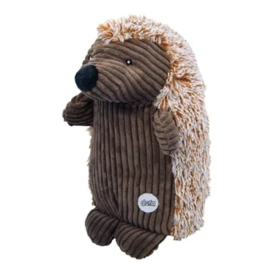 Immagine di GLORIA Stuffed Dog Taglia 22 cm Peluche Hedgehog Giganti Toy con Suono Texture Morbida Altamente Resistente Marrone