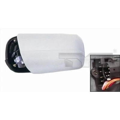 Immagine di Specchio retrovisore esterno Tyc 321 0010 Sx con la prima mano asferico, tonalità blu, termico, ribaltabile/ripiegabile elettricamente, memoria, p