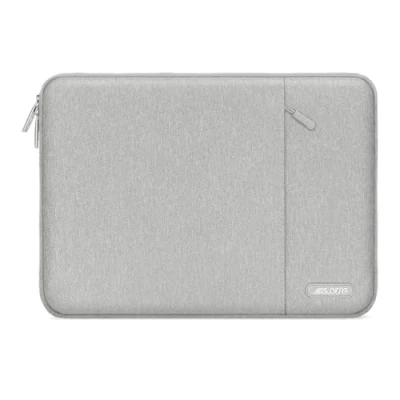 Immagine di MOSISO Laptop Custodia Borsa 13 13,3 Pollici Notebook Compatibile con MacBook Air/Pro,Compatibile Pro 14 M3 M2 M1 Max 2024 2021,Poliestere Manica Verticale Tasca, Grigio