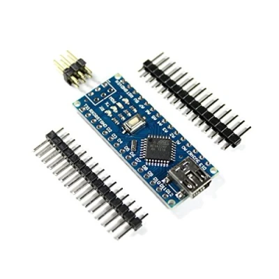 Immagine di Paradisetronic Nano V3.0 modulo con Atmel ATMEGA328P Microcontroller, CH340G USB Controller, 5 V, 16 MHz, Arduino Compatible Board