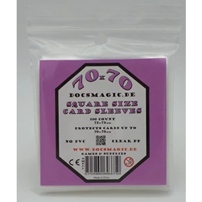 Immagine di docsmagic.de 100 Small Square Board Game Sleeves 70 x 72