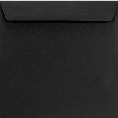 Immagine di Netuno 25 buste da lettera quadrate nere 155x 155 mm 120g Burano Nero colorate carta nera per partecipazioni biglietti inviti compleanno matrimonio Natale ringraziamento condoglianze