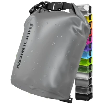 Immagine di Dry Bag E Borsa Impermeabile (10L, Antracite) Con Chiusura A Rullo Tracolla Per Nuoto, Spiaggia, Canoa, Stand Up Paddling, Immersioni
