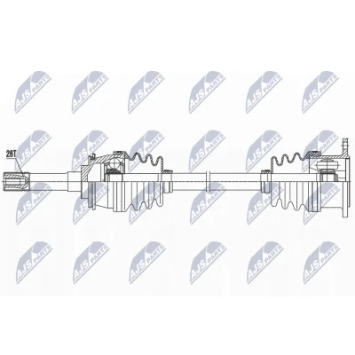 Immagine di NTY NPW SU 056 Albero motore / Semiasse Assale anteriore Sx