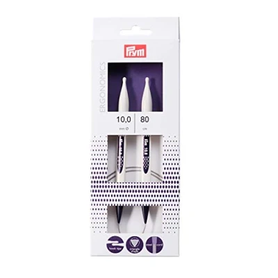 Immagine di Prym 80 cm 10,00 mm Ferri da Maglia circolari, Design ergonomico, Lunghezza 10 x cm, Materiale Sintetico ad Alte Prestazioni, Multi Colour, 17 3 1