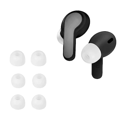 Immagine di kwmobile 6X Auricolari di Ricambio Compatibile con JBL Wave 200 TWS/Wave Beam Gommini sostitutivi in Silicone 3 Misure Bianco