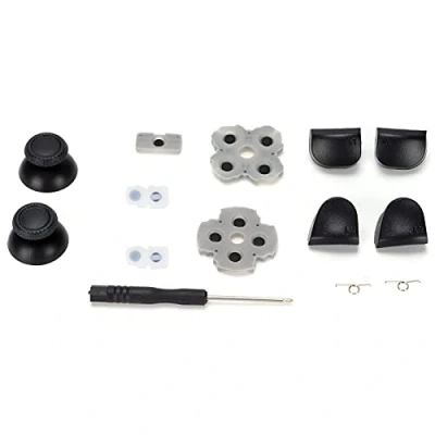 Immagine di Kit di Parti Ricambio per Controller PS5, Tasti in Plastica 3D con Bilanciere Gomma L12 Set Pulsanti PS5