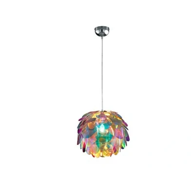 Immagine di Reality Clover Lampada a Sospensione, Pigna Iridescente, Diametro 40 cm, E27, 0 watts, Trasparente
