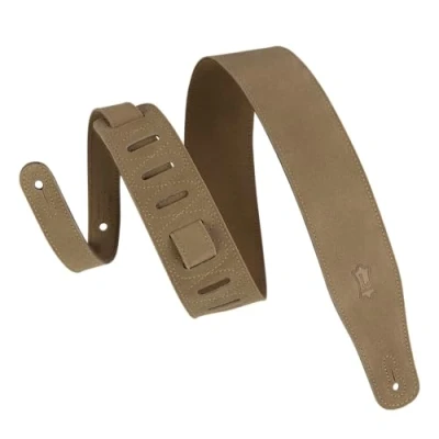 Immagine di LEVY&#039;S, MS26 SND Tracolla in Pelle Scamosciata Sand 2 1/2&quot;, Larghezza di 1/2&quot; (6.35 cm), Regolabile fino a 52&quot; (132 Colore Sand, Retro Natural