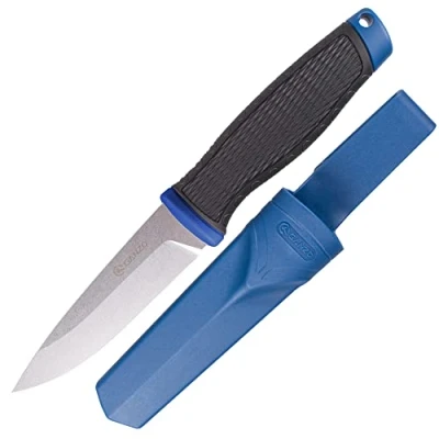 Immagine di Ganzo G806 BL Coltello a Lama Fissa 8CR14 in Acciaio Inossidabile Manico Ergonomico Antiscivolo Campeggio Caccia Pesca da Esterno con Fodero (Blu)