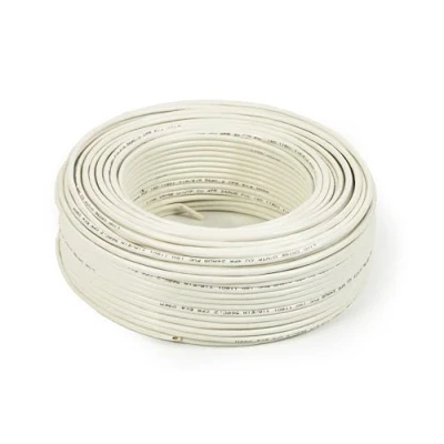 Immagine di Connetto CO100U5E cavo solido utp per reti categoria 5e pvc awg24 in rame matassa mt 100 classe cpr eca guaina bianca