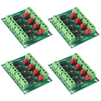 Immagine di ALMOCN 4 pz 4CH Optocoupler PC817 Canali Scheda di Isolamento Convertitore Tensione Modulo Adattatore Driver 3.6 30V Fotoelettrico Isolato (4CH Optocoupler)