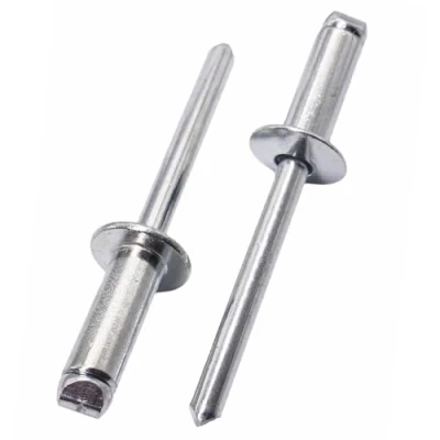 Immagine di SKIR&#039;CO 15 rivetti ciechi in alluminio 6,0 x 16 mm, mandrino acciaio, a testa bombata, DIN 7337